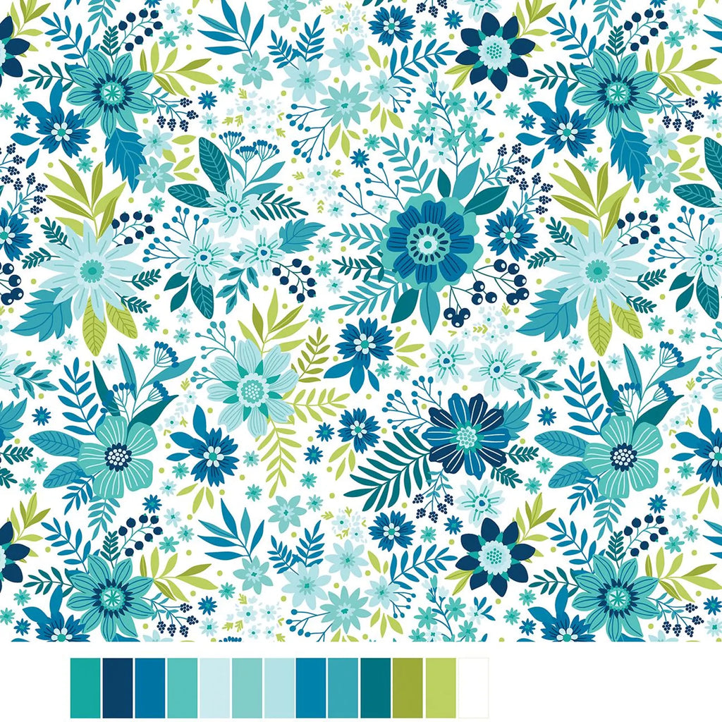 WILDFLOWERS LAKE Among the Wildflowers II 17100-49 Half Yard